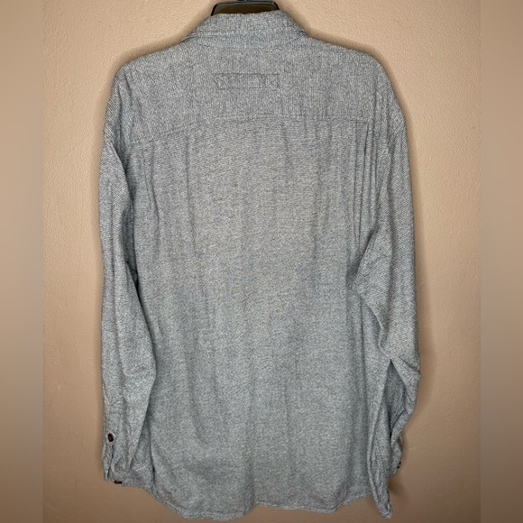 Duluth Trading Co. Kennesaw Relaxed Fit Long Sleeve Shirt in Gray Cotton XL Tall - Picture 10 of 12